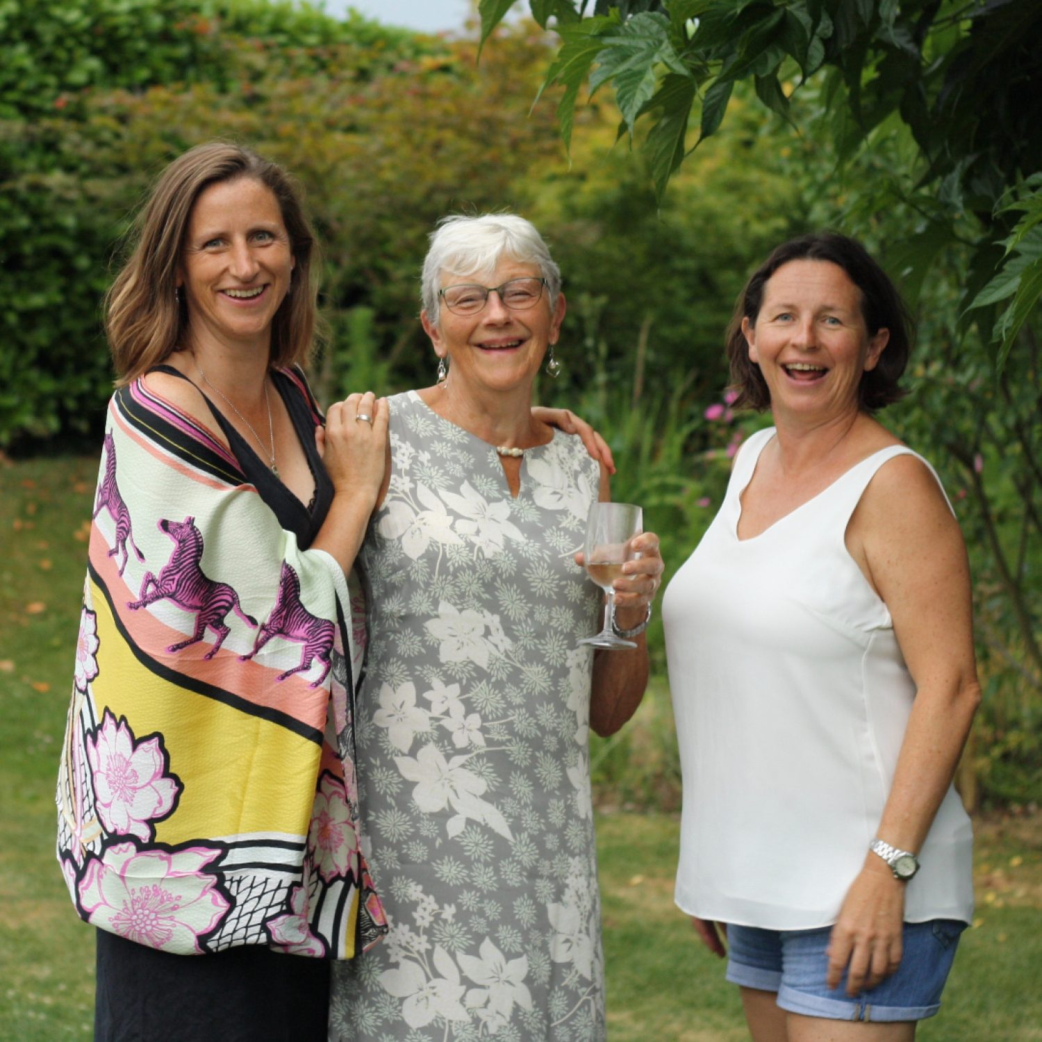 Sisters Rebecca and Jennifer with mum Joan