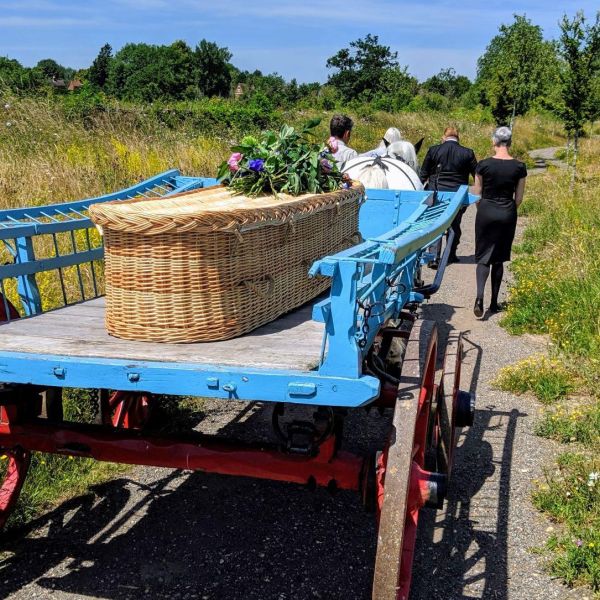 Horse drawn casket