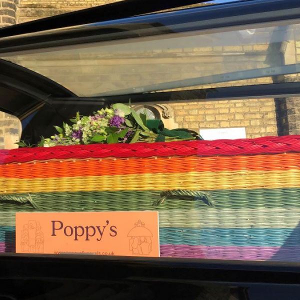 Rainbow coffin