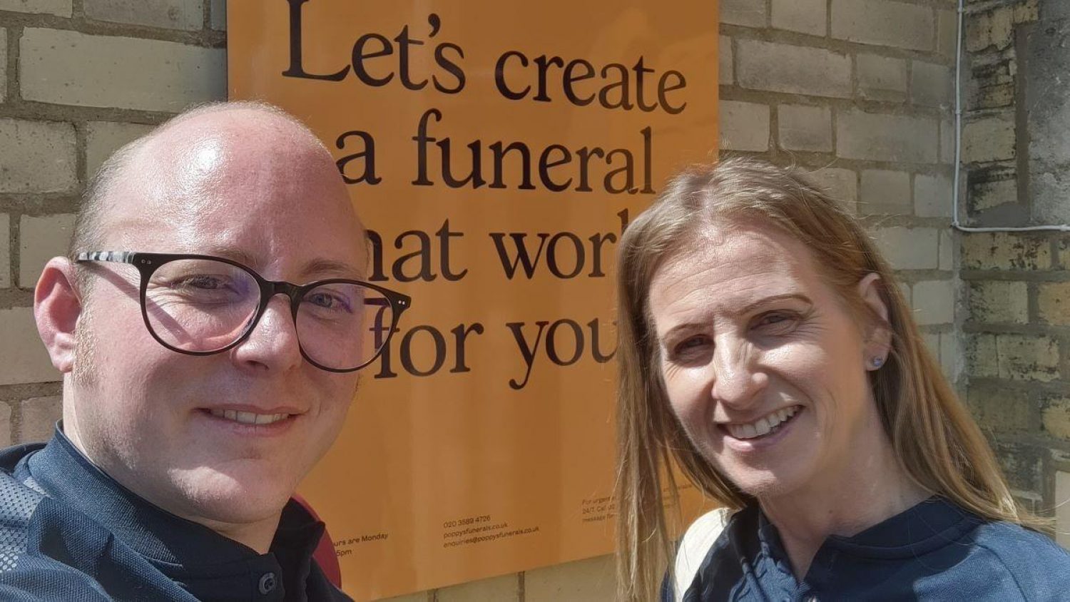 Ash (left) and Sharon (right) from GIRES on a visit to Poppy's