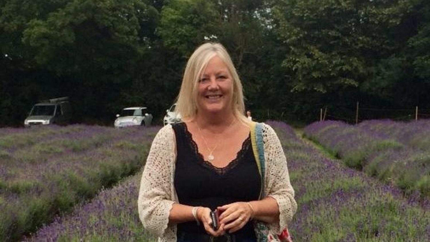 Soul midwife Krista Hughes in lavender field