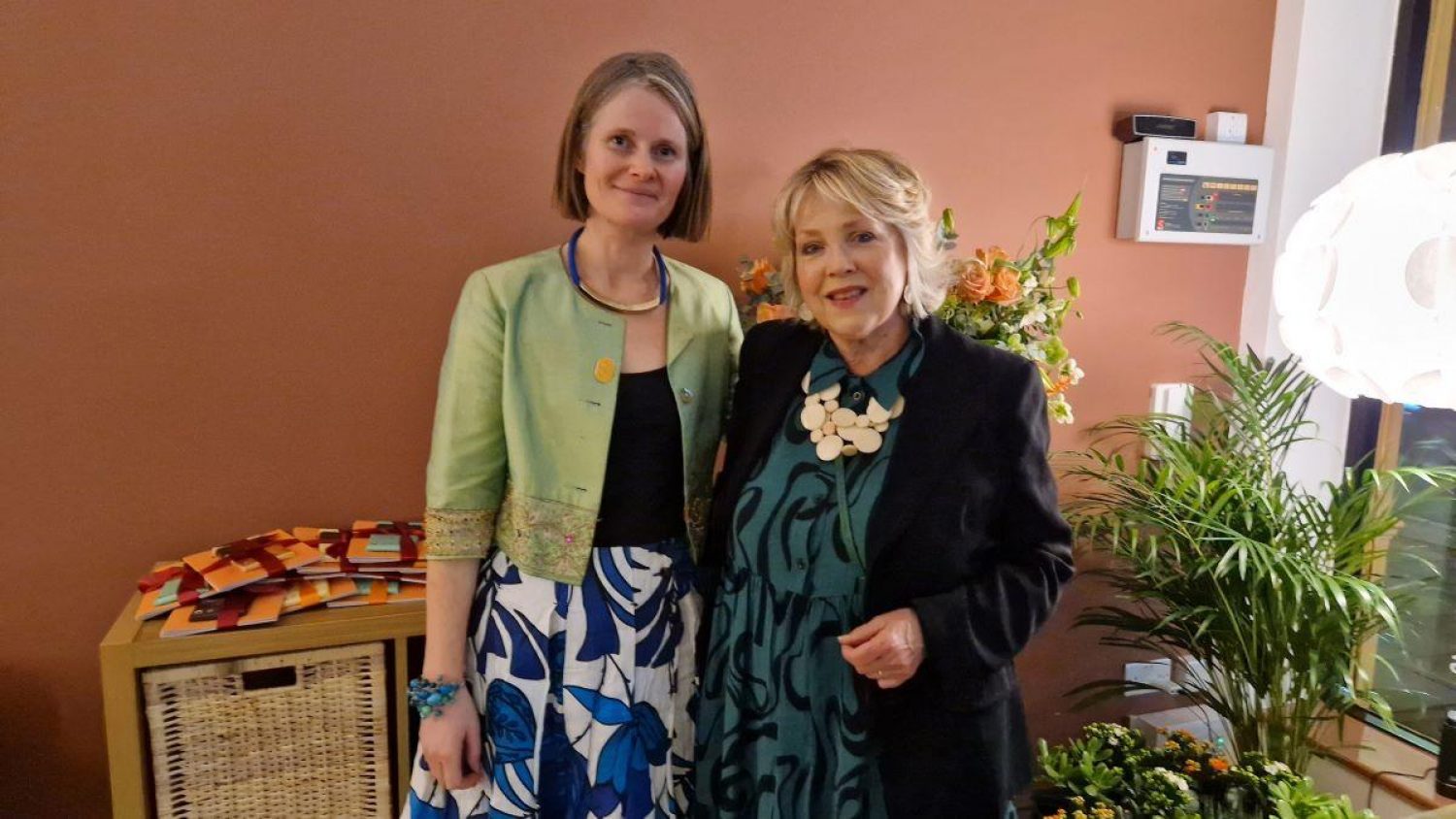 Poppy Mardall (left) and Jo Fairley (right) at the launch of Poppy's Sheen