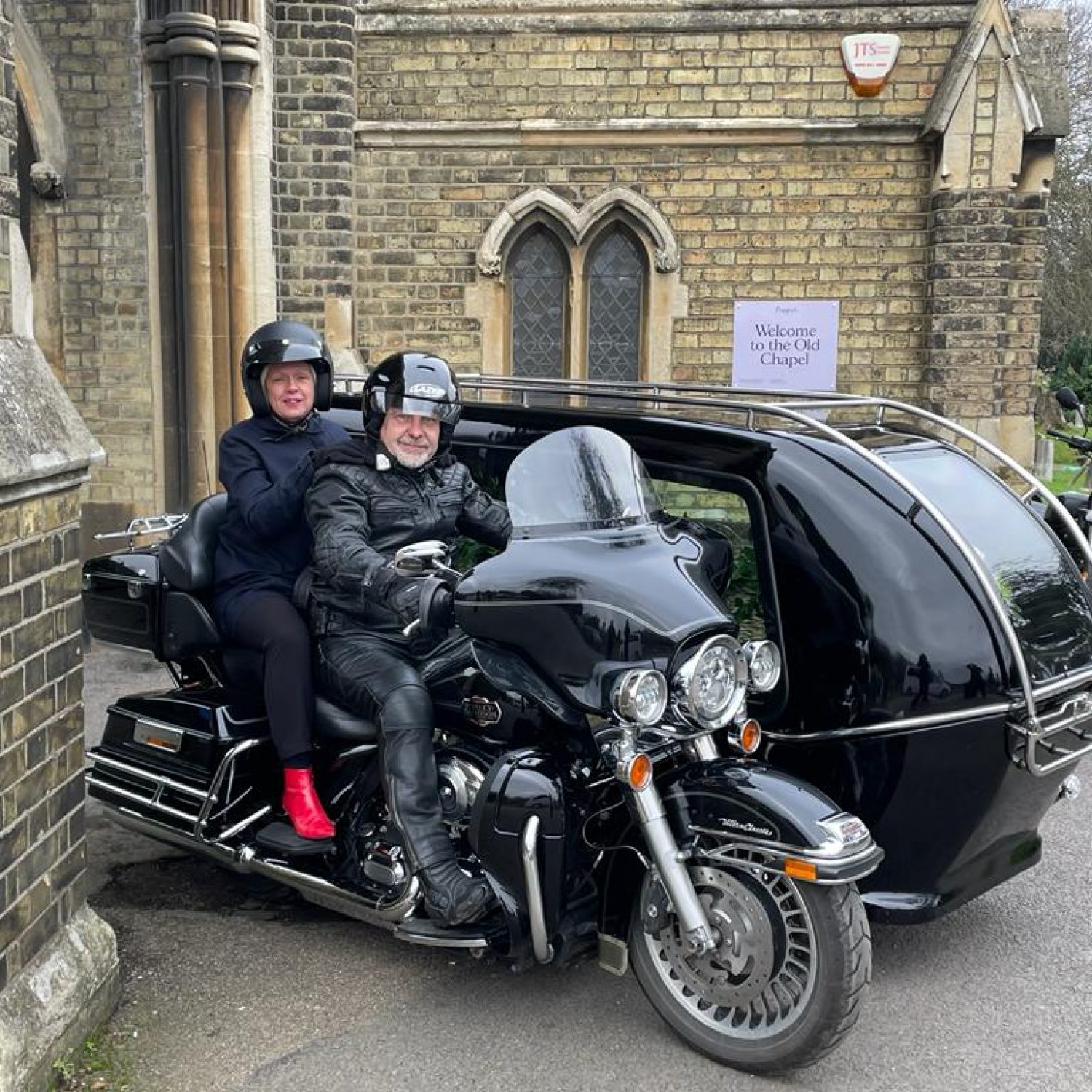 Motorcycle hearse, Poppy's, London funeral directors