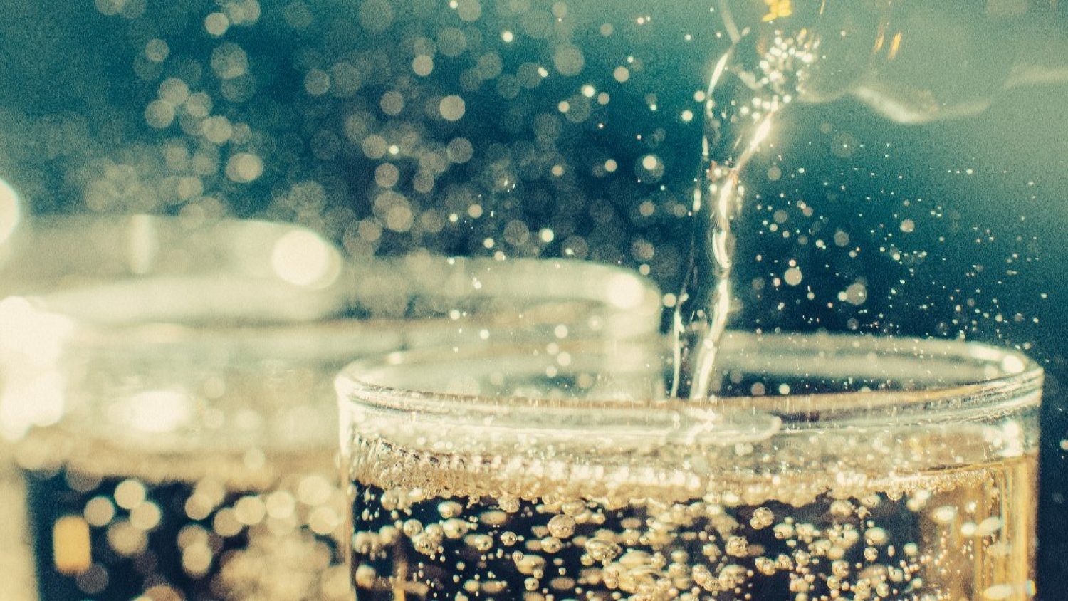 Prosecco being poured