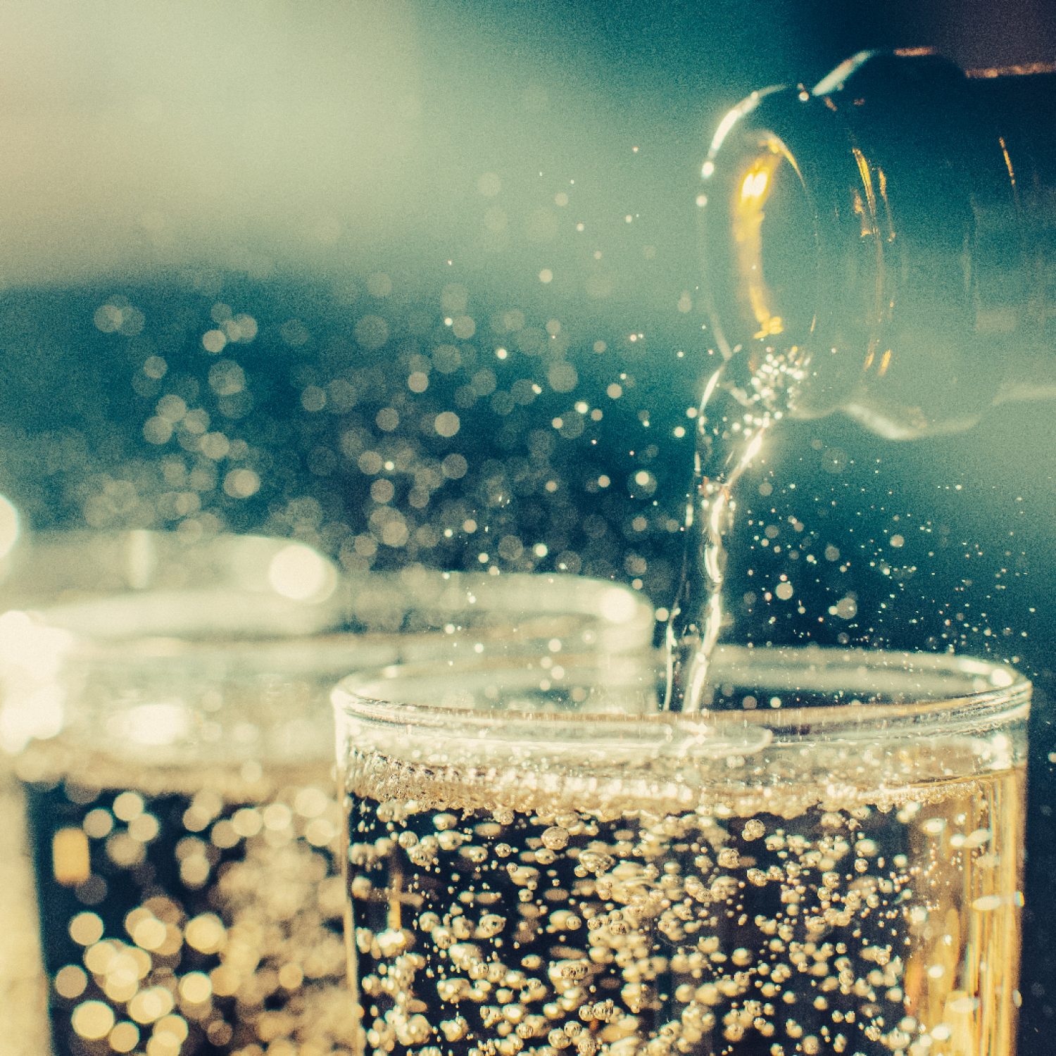 Pouring prosecco, Poppy's, London funeral director