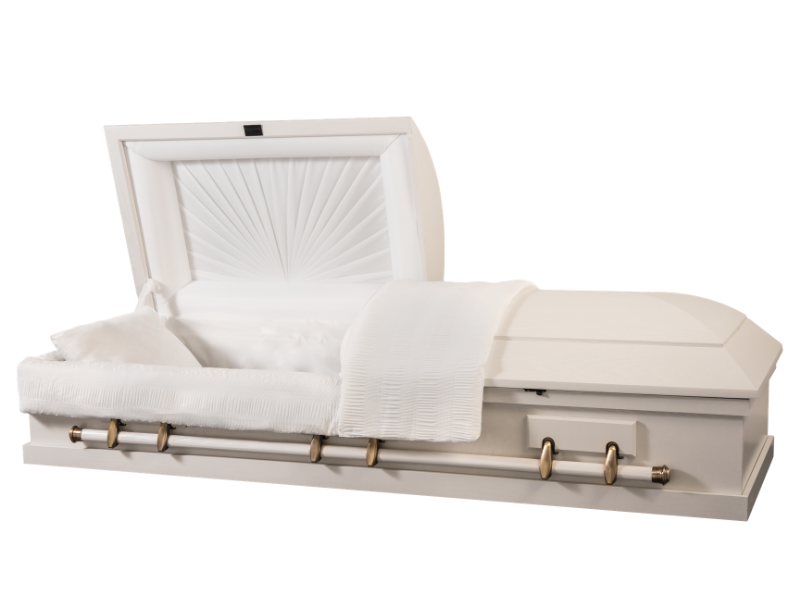 cremation casket open