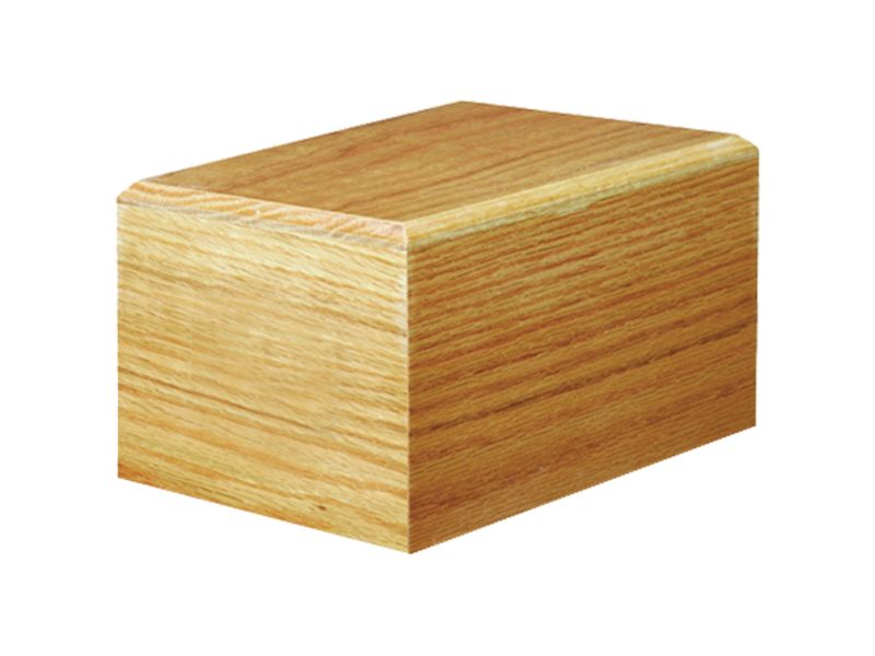 Solid oak vault box no handles