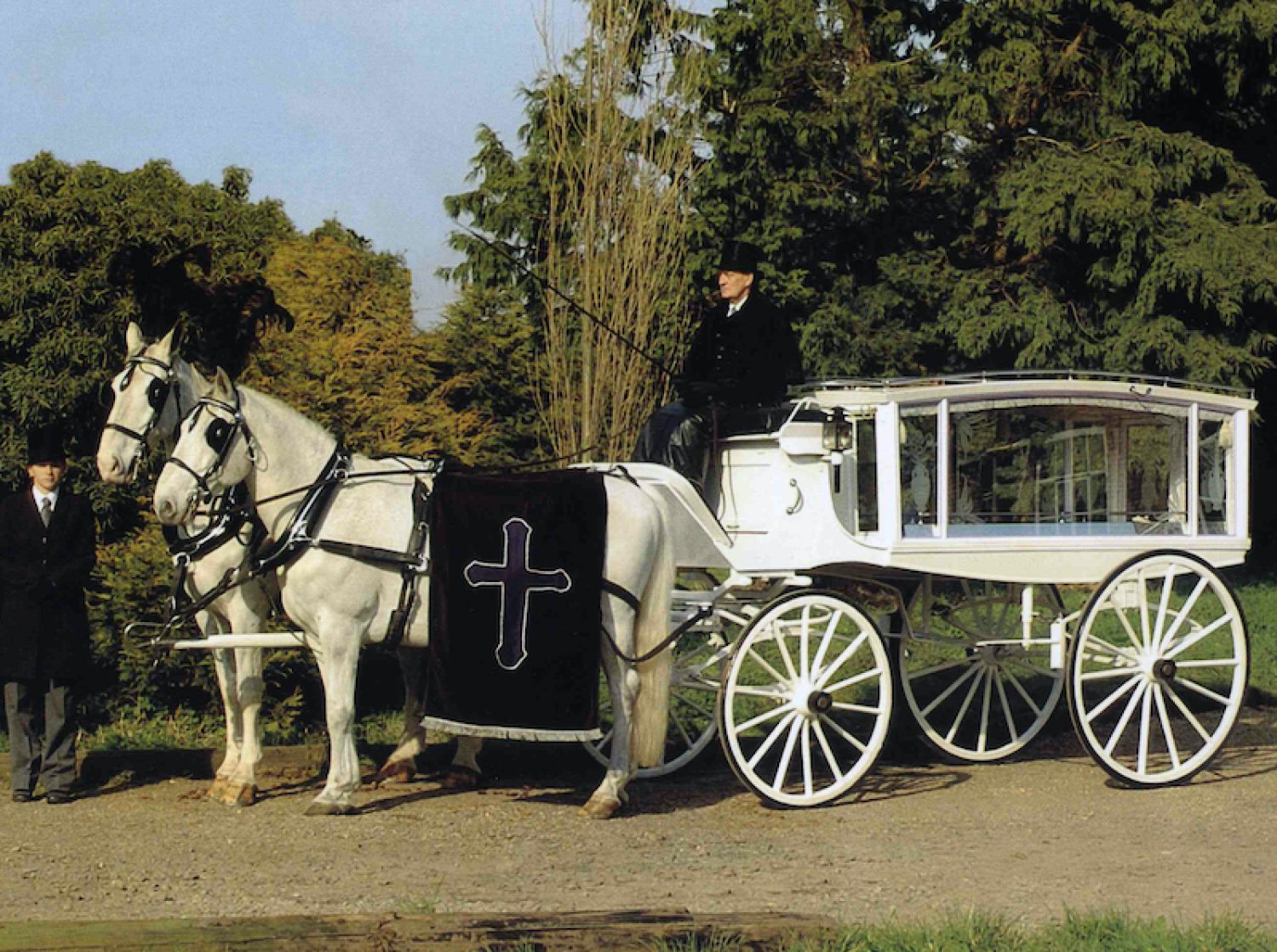 Antique horse drawn carriage hearse | Poppy's funerals | London funeral director
