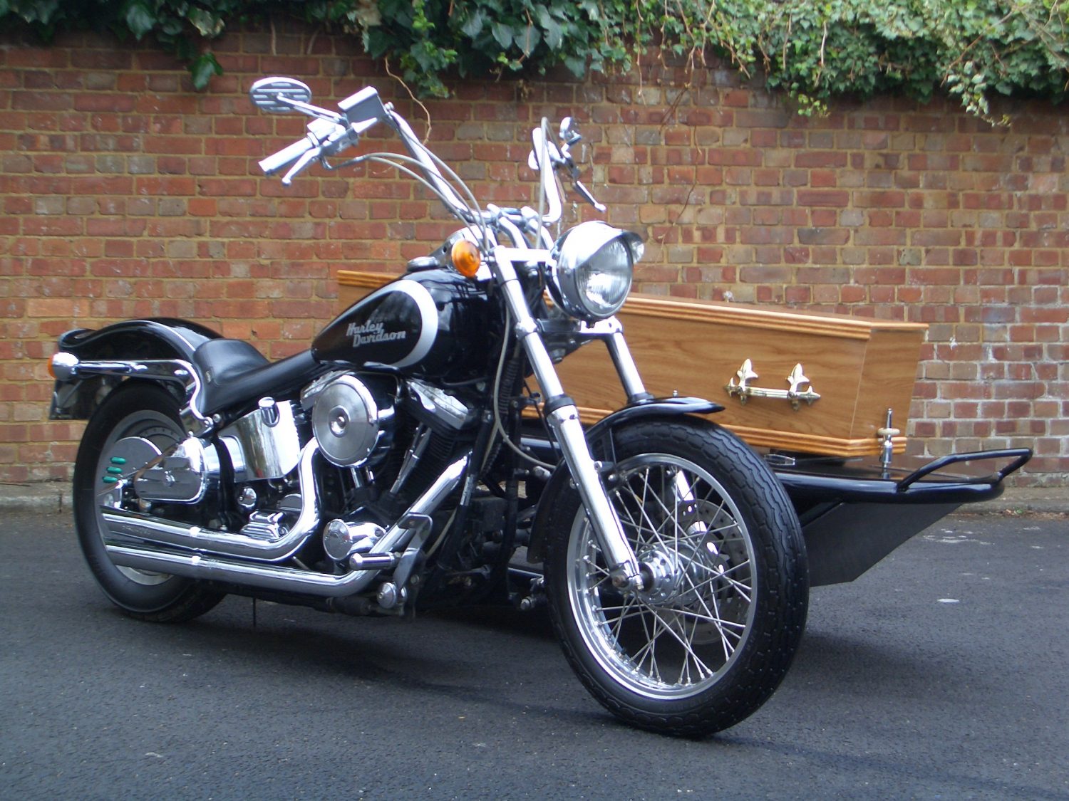 Motorbike hearse | Poppy's funerals | London funeral director